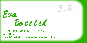 eva bottlik business card